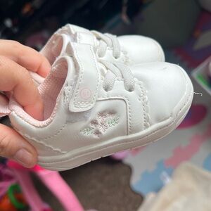 Munchkin White and Pink Baby Walker Shoes